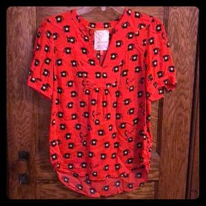 Telephone patterned Blouse. Perfect Condition.